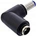 Adattatore Cc - Spina Cava Cc 5,5x2,1 Mm Maschio - Femmina Angolata - Foto miniatura 3