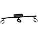 Spot Moderno Cardillio 2 In Alluminio Nero 3 Luci Led 3,2w 3000k Ip20 - Foto miniatura 1