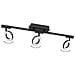 Spot Moderno Cardillio 2 In Alluminio Nero 3 Luci Led 3,2w 3000k Ip20 - Foto miniatura 3