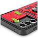 Cover Per Samsung A15 Anello Supporto Coprifotocamera Scorrevole, Rosso - Foto miniatura 4