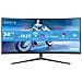 Monitor 34" QDOLED Curvo Gaming Evnia 34M2C6500/00 Wide Quad HD 3440 x 1440 Pixels Tempo di Risposta 0.03 ms Frequenza di Aggiornamento 175 (Hz) - Foto miniatura 3