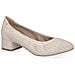 Cream Perlato Elegant Closed Formal Scarpe Eleganti Pelle Scarpe Donna Beige Eu 38.5, 9-22501-42-140 - Foto miniatura 1