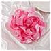 Spilla Con Fiore Grande E Vistoso In Tessuto Satinato Pink - Foto miniatura 5