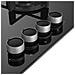 Piano Cottura HILG64225SB Gas 4 Zone Cottura da 60cm Colore Nero - Foto miniatura 4