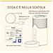 CP-JNF01CW Distributore Automatico di Cibo per Animali, Capacità 2.8L, App da Remoto, Monitoraggio Livello Cibo,Wi-Fi,Bianco - Foto miniatura 5