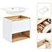 Sobuy Mobile Base Per Lavabo 61x46x59 Cm Bzr171-n - Foto miniatura 3