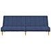 Divano Letto A 2 Posti Blu In Tessuto - Foto miniatura 4