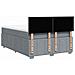Giroletto a Molle con Materasso Grigio Chiaro 140x200cm Tessuto - Foto miniatura 6