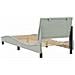 Giroletto senza Materasso Grigio Chiaro 80x200 cm Velluto - Foto miniatura 7