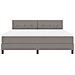 Letto con rete a molle e materasso taupe 180x200 cm Tessuto - Foto miniatura 8