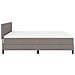 Letto con rete a molle e materasso taupe 180x200 cm Tessuto - Foto miniatura 9