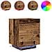 Comodini con luci a LED 2 pcs Legno vecchio 45x40x55 cm - Foto miniatura 4