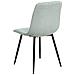 Set Di 4 Sedie Da Pranzo Tuscola Tessuto Verde Chiaro - Foto miniatura 5