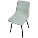 Set Di 4 Sedie Da Pranzo Tuscola Tessuto Verde Chiaro - Foto miniatura 6