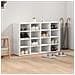 Scarpiera Bianco 103 x 30 x 67 cm Legno multistrato - Foto miniatura 4