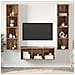 Set di mobili TV 3 pcs Legno vecchio 37 x 37 x 142.5 cm - Foto miniatura 2