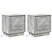 Armadio da Notte con 2 pcs Grigio cemento 44 x 34.5 x 45 cm - Foto miniatura 1