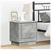 Armadio da Notte con 2 pcs Grigio cemento 44 x 34.5 x 45 cm - Foto miniatura 2