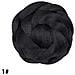 Chignon Sintetico Nero - Extension Capelli Vintage Per Chignon - Foto miniatura 1
