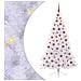 Albero di Natale artificiale Bianco 180 cm PVC e Acciaio - Foto miniatura 1