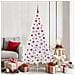 Albero di Natale artificiale Bianco 180 cm PVC e Acciaio - Foto miniatura 2