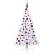 Albero di Natale artificiale Bianco 180 cm PVC e Acciaio - Foto miniatura 4