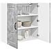 Pensile cucina Grigio cemento 80 x 31 x 80 cm Legno multistrato - Foto miniatura 3