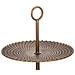 Piatti Con Supporto In Metallo Dorato 35x35x48,5h - Foto miniatura 3