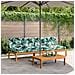 Divani Centrali Pallet Giardino con Cuscini 2pz Massello Acacia - Foto miniatura 2