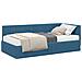 Struttura Letto Angolare con Materasso 2 pcs Blu Velluto - Foto miniatura 1
