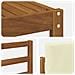 Set di divani da esterno con cuscino 6 pcs Naturale e Crema - Foto miniatura 6