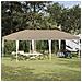 Tenda per feste a pop-up 575 x 290 x 245 cm Crema - Foto miniatura 2