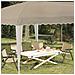 Tenda per feste a pop-up 575 x 290 x 245 cm Crema - Foto miniatura 3
