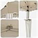 Tenda per feste a pop-up 575 x 290 x 245 cm Crema - Foto miniatura 9