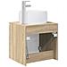 Mobile Lavabo da Parete Rovere Sonoma 49,5 x 44,5 x 66 cm - Foto miniatura 4