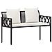Panchine da esterno 2 -Seater 116 x 56 x 75 cm polyrattan - Foto miniatura 1