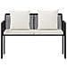 Panchine da esterno 2 -Seater 116 x 56 x 75 cm polyrattan - Foto miniatura 5
