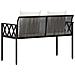 Panchine da esterno 2 -Seater 116 x 56 x 75 cm polyrattan - Foto miniatura 7