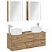 Set di mobili per il bagno 5 pcs Rovere Artigianale - Foto miniatura 1