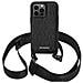 Karl Lagerfeld Klhcp14lstmmk Custodia Per Iphone 14 Pro 6,1 Nera /nera Con Placca Monogramma Logo Cinturino - Foto miniatura 1