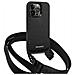 Karl Lagerfeld Klhcp14lstmmk Custodia Per Iphone 14 Pro 6,1 Nera /nera Con Placca Monogramma Logo Cinturino - Foto miniatura 2
