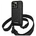 Karl Lagerfeld Klhcp14lstmmk Custodia Per Iphone 14 Pro 6,1 Nera /nera Con Placca Monogramma Logo Cinturino - Foto miniatura 3