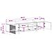 Mobile TV LED a 5 pezzi ARNHEM Rovere Fumo Legno ingegnerizzato - Foto miniatura 4