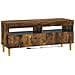 Mobile TV LED a 5 pezzi ARNHEM Rovere Fumo Legno ingegnerizzato - Foto miniatura 5