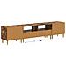 Mobile TV LED a 5 pezzi ARNHEM Rovere Fumo Legno ingegnerizzato - Foto miniatura 9