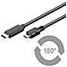ICOC MUSB31-CMBM06 - Cavo SuperSpeed USB3.1 C Maschio / USB2.0 MicroB Maschio 60cm Nero - Foto miniatura 1
