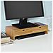 Stand Supporto Per Monitor, organizzatore Da Scrivania, Porta Pc, Bambù, Frg198-n - Foto miniatura 1