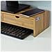 Stand Supporto Per Monitor, organizzatore Da Scrivania, Porta Pc, Bambù, Frg198-n - Foto miniatura 6