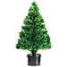 Albero di Natale Artificiale in Fibra Ottica 64 cm Verde - Foto miniatura 3