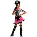 Costume Pirata Gotico Dark Rose Per Bambine 6 A 7 Anni Taglia S - Foto miniatura 1